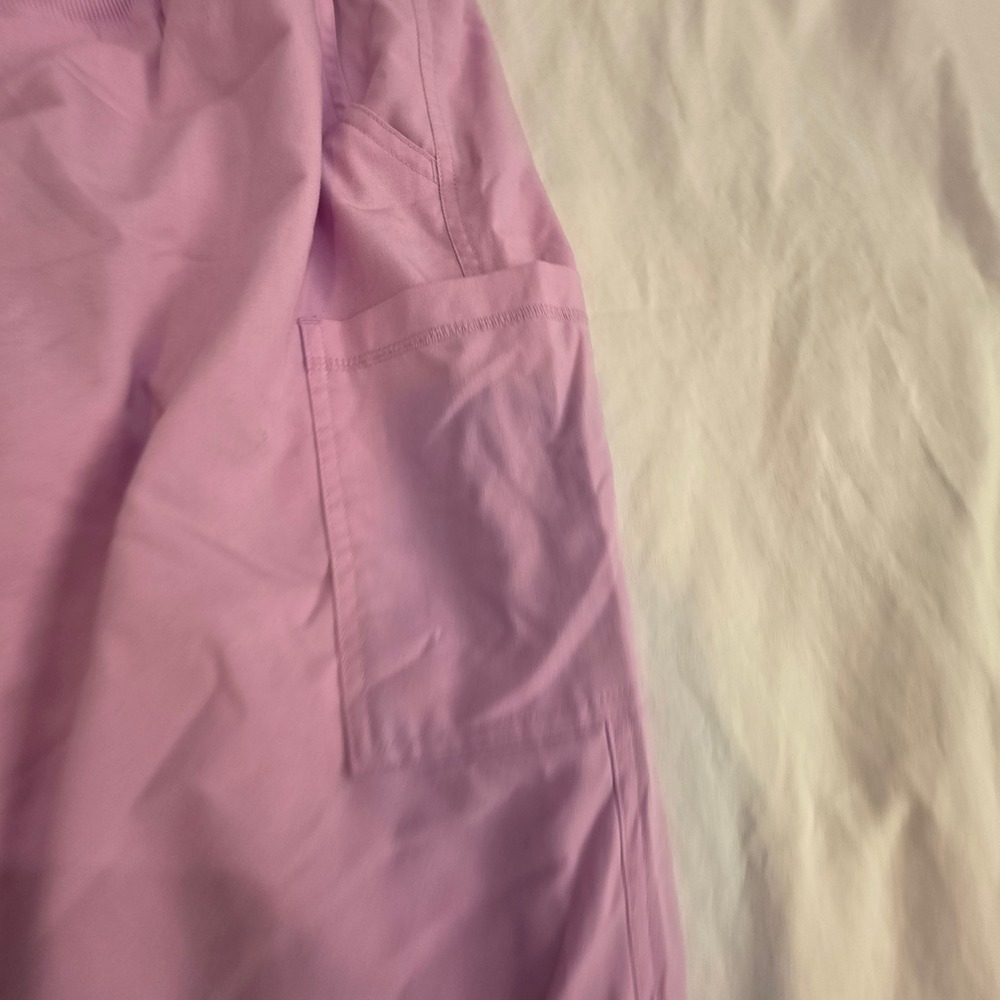 Med Couture Touch Cargo Scrub Pants Women XL Lilac Good Stretch Pockets - Picture 4 of 13